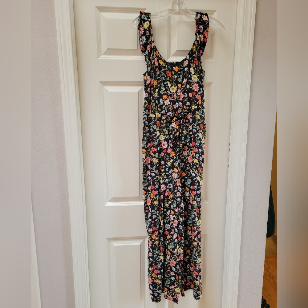LOFT Floral Jumpsuit